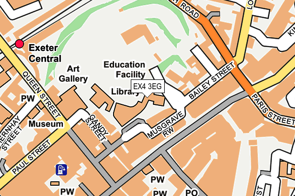 EX4 3EG map - OS OpenMap – Local (Ordnance Survey)