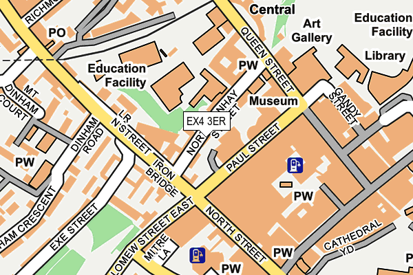 EX4 3ER map - OS OpenMap – Local (Ordnance Survey)