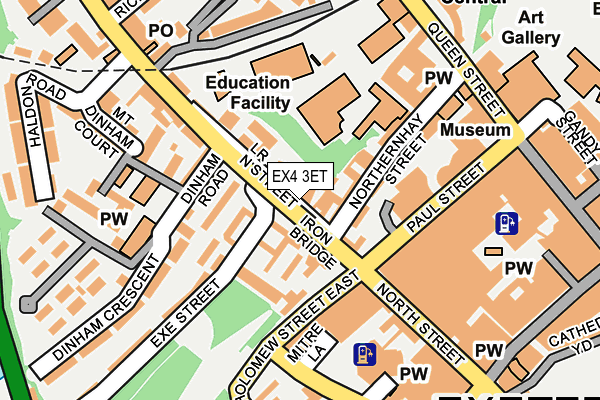 EX4 3ET map - OS OpenMap – Local (Ordnance Survey)