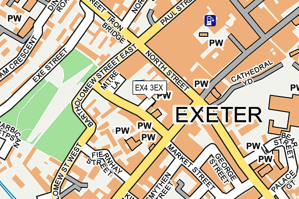 EX4 3EX map - OS OpenMap – Local (Ordnance Survey)
