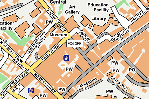 EX4 3FB map - OS OpenMap – Local (Ordnance Survey)