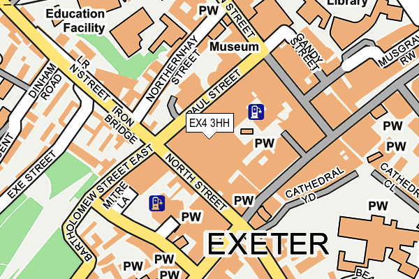 EX4 3HH map - OS OpenMap – Local (Ordnance Survey)