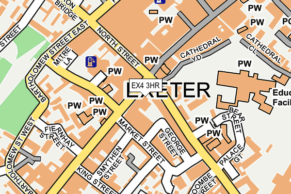 EX4 3HR map - OS OpenMap – Local (Ordnance Survey)
