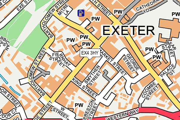 EX4 3HY map - OS OpenMap – Local (Ordnance Survey)
