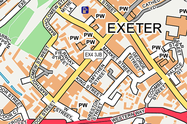 EX4 3JB map - OS OpenMap – Local (Ordnance Survey)