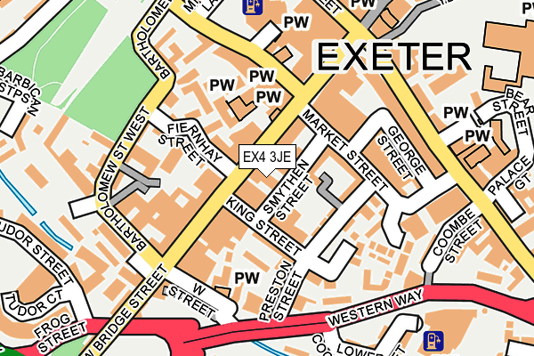 EX4 3JE map - OS OpenMap – Local (Ordnance Survey)