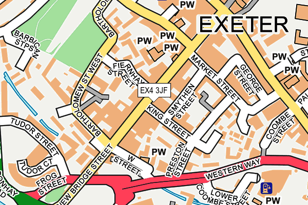 EX4 3JF map - OS OpenMap – Local (Ordnance Survey)