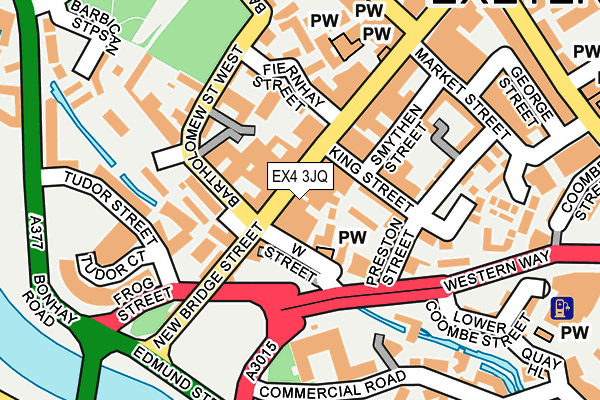 EX4 3JQ map - OS OpenMap – Local (Ordnance Survey)