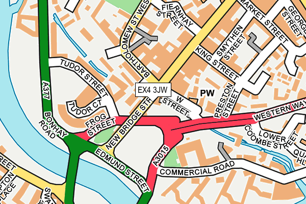 EX4 3JW map - OS OpenMap – Local (Ordnance Survey)