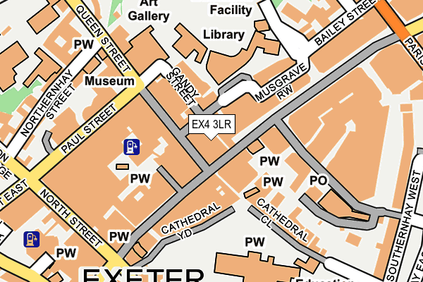 EX4 3LR map - OS OpenMap – Local (Ordnance Survey)