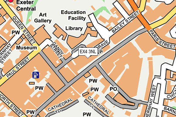 EX4 3NL map - OS OpenMap – Local (Ordnance Survey)