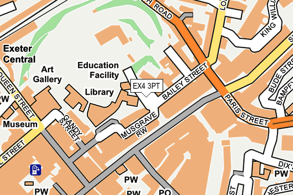 EX4 3PT map - OS OpenMap – Local (Ordnance Survey)