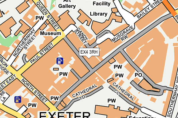 EX4 3RH map - OS OpenMap – Local (Ordnance Survey)