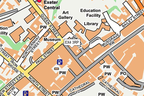 EX4 3RP map - OS OpenMap – Local (Ordnance Survey)