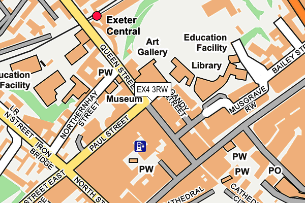 EX4 3RW map - OS OpenMap – Local (Ordnance Survey)