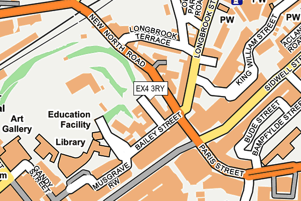 EX4 3RY map - OS OpenMap – Local (Ordnance Survey)