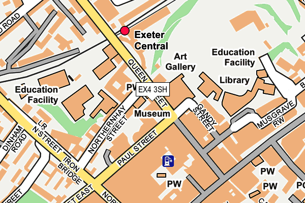 EX4 3SH map - OS OpenMap – Local (Ordnance Survey)