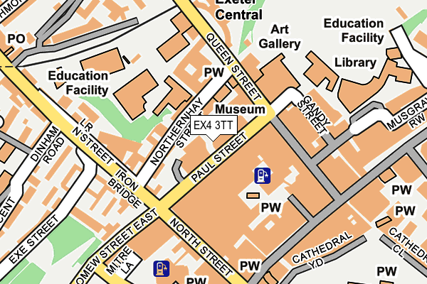 EX4 3TT map - OS OpenMap – Local (Ordnance Survey)