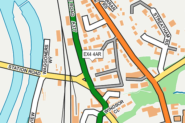 EX4 4AR map - OS OpenMap – Local (Ordnance Survey)