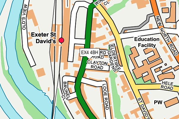 EX4 4BH map - OS OpenMap – Local (Ordnance Survey)