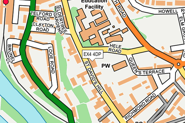 EX4 4DP map - OS OpenMap – Local (Ordnance Survey)