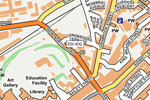 EX4 4DQ map - OS OpenMap – Local (Ordnance Survey)