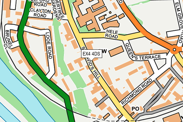 EX4 4DS map - OS OpenMap – Local (Ordnance Survey)