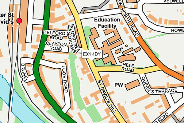 EX4 4DY map - OS OpenMap – Local (Ordnance Survey)