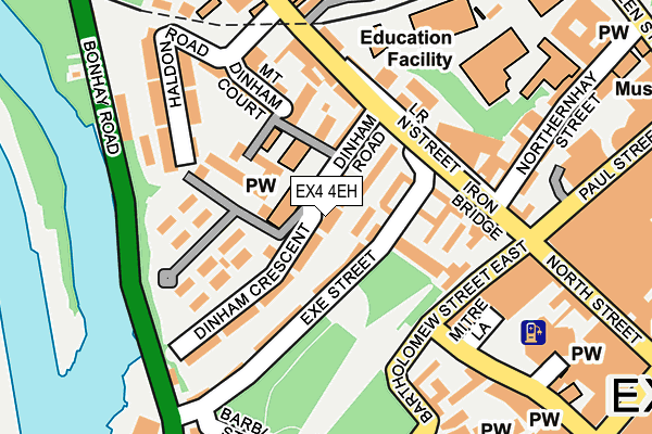 EX4 4EH map - OS OpenMap – Local (Ordnance Survey)