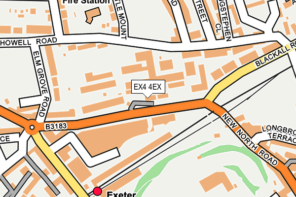 EX4 4EX map - OS OpenMap – Local (Ordnance Survey)