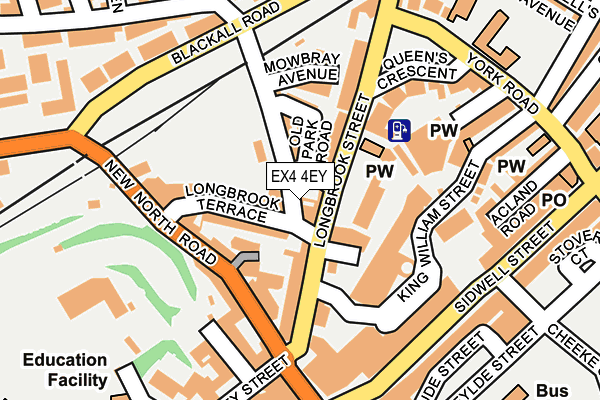 EX4 4EY map - OS OpenMap – Local (Ordnance Survey)