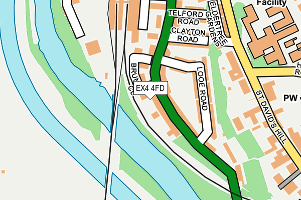 EX4 4FD map - OS OpenMap – Local (Ordnance Survey)