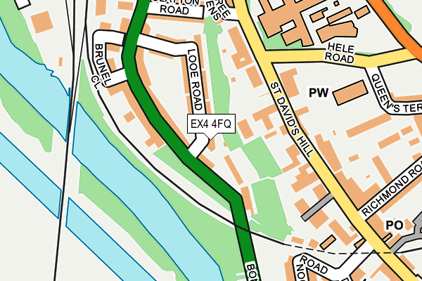 EX4 4FQ map - OS OpenMap – Local (Ordnance Survey)
