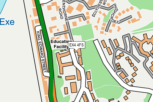 EX4 4FS map - OS OpenMap – Local (Ordnance Survey)