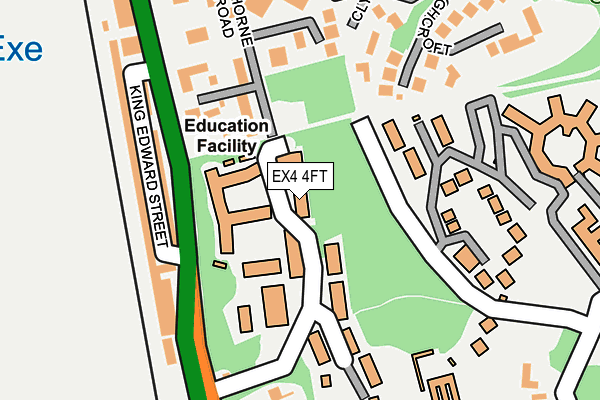 EX4 4FT map - OS OpenMap – Local (Ordnance Survey)