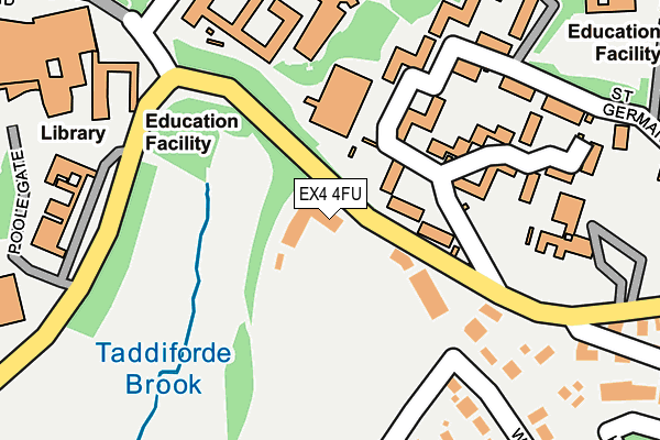 EX4 4FU map - OS OpenMap – Local (Ordnance Survey)