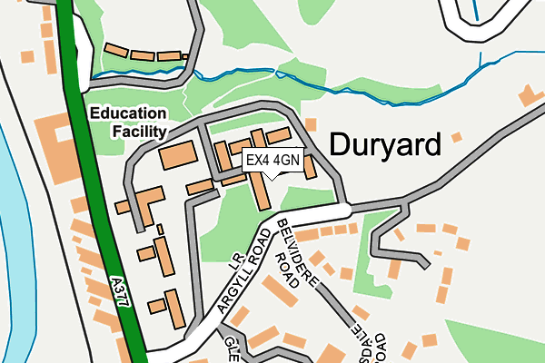 EX4 4GN map - OS OpenMap – Local (Ordnance Survey)