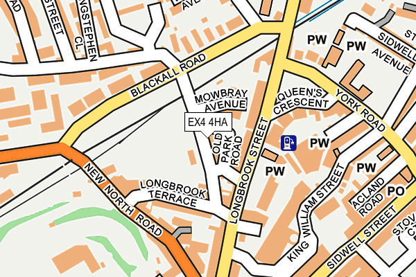 EX4 4HA map - OS OpenMap – Local (Ordnance Survey)
