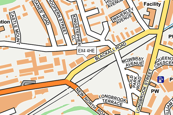 EX4 4HE map - OS OpenMap – Local (Ordnance Survey)