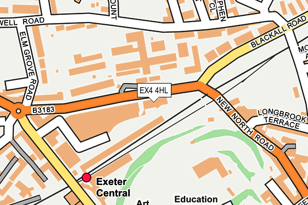 EX4 4HL map - OS OpenMap – Local (Ordnance Survey)