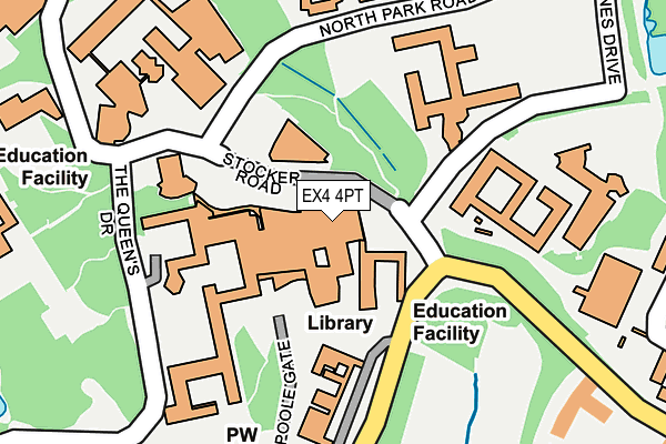 EX4 4PT map - OS OpenMap – Local (Ordnance Survey)