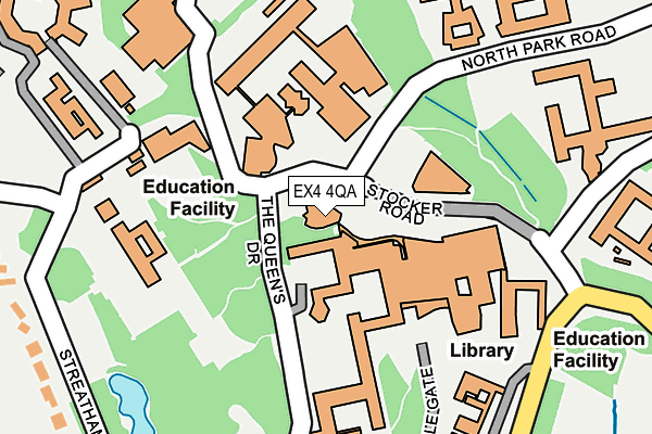 EX4 4QA map - OS OpenMap – Local (Ordnance Survey)