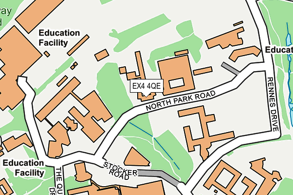 EX4 4QE map - OS OpenMap – Local (Ordnance Survey)