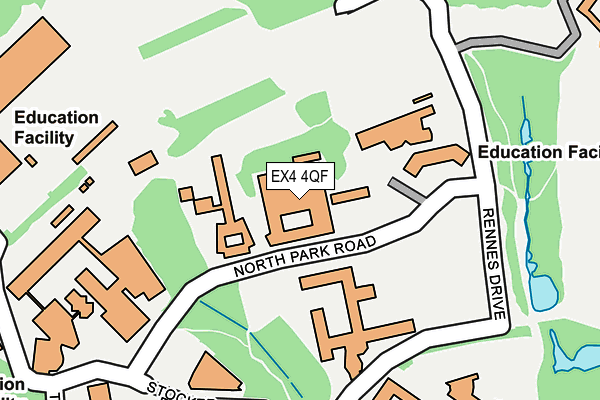 EX4 4QF map - OS OpenMap – Local (Ordnance Survey)