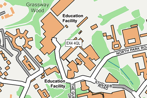 EX4 4QL map - OS OpenMap – Local (Ordnance Survey)