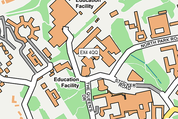 EX4 4QQ map - OS OpenMap – Local (Ordnance Survey)