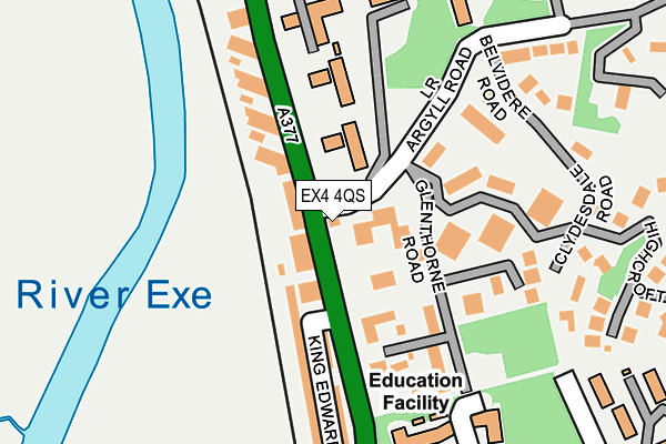 EX4 4QS map - OS OpenMap – Local (Ordnance Survey)