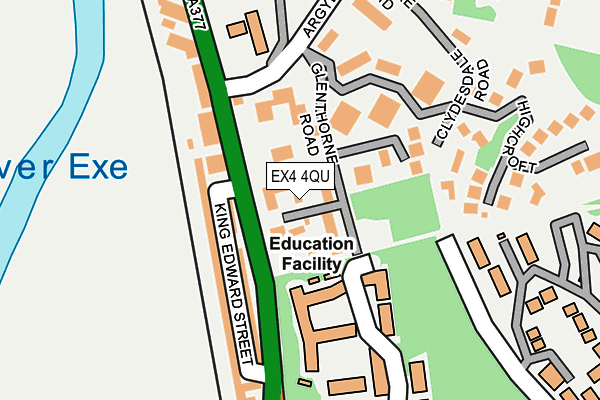 EX4 4QU map - OS OpenMap – Local (Ordnance Survey)