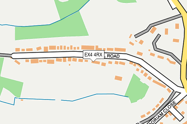 EX4 4RX map - OS OpenMap – Local (Ordnance Survey)