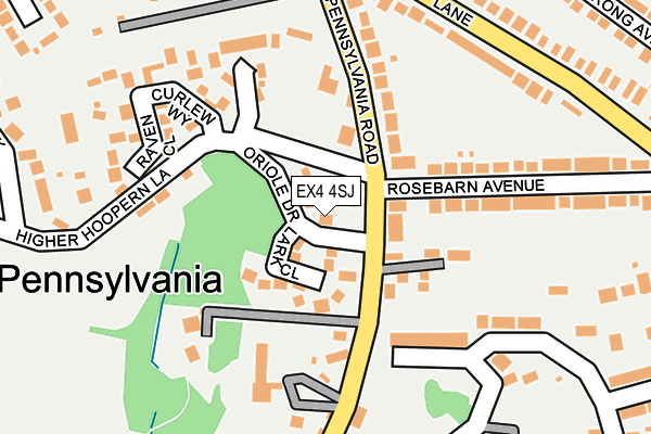 EX4 4SJ map - OS OpenMap – Local (Ordnance Survey)